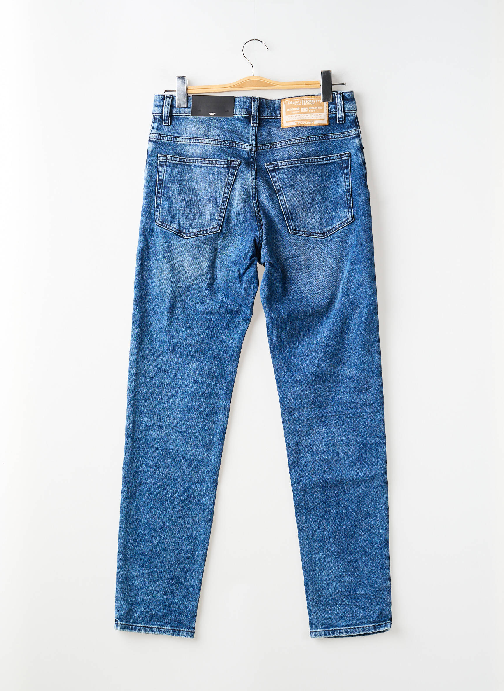 Jeans coupe slim fermeture boutonnée sur le devant taille normale bleu DIESEL homme