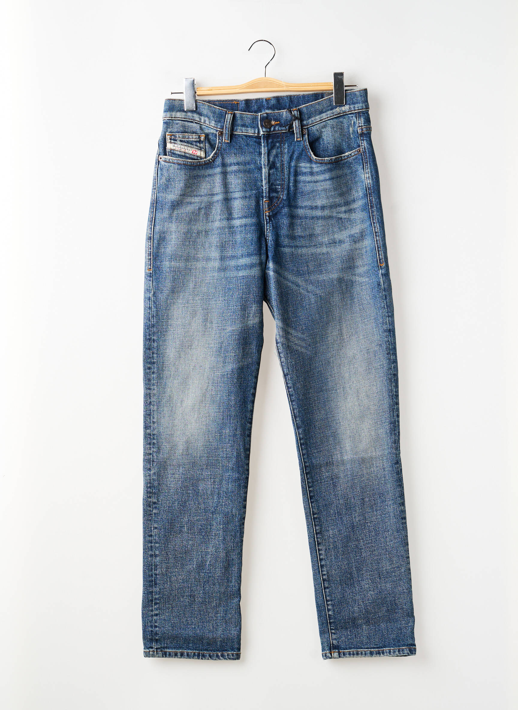 Jeans coupe slim fermeture boutonnée sur le devant taille normale bleu DIESEL homme