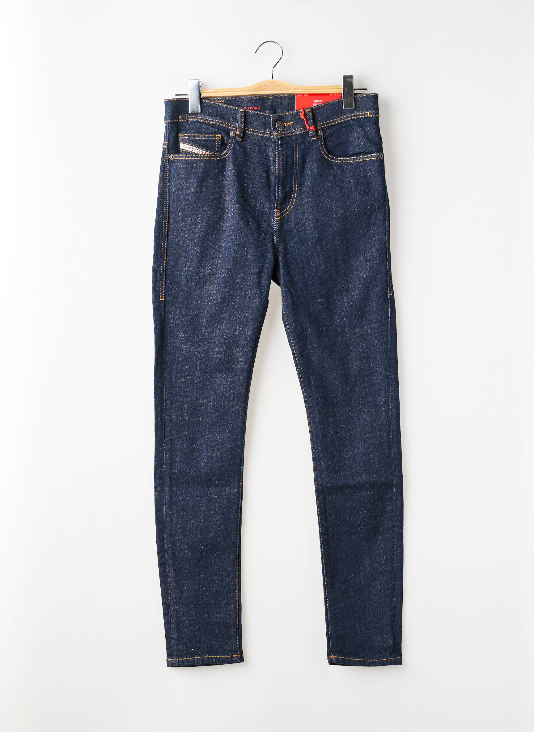 Jeans coupe slim tissage brut taille normale bleu DIESEL homme