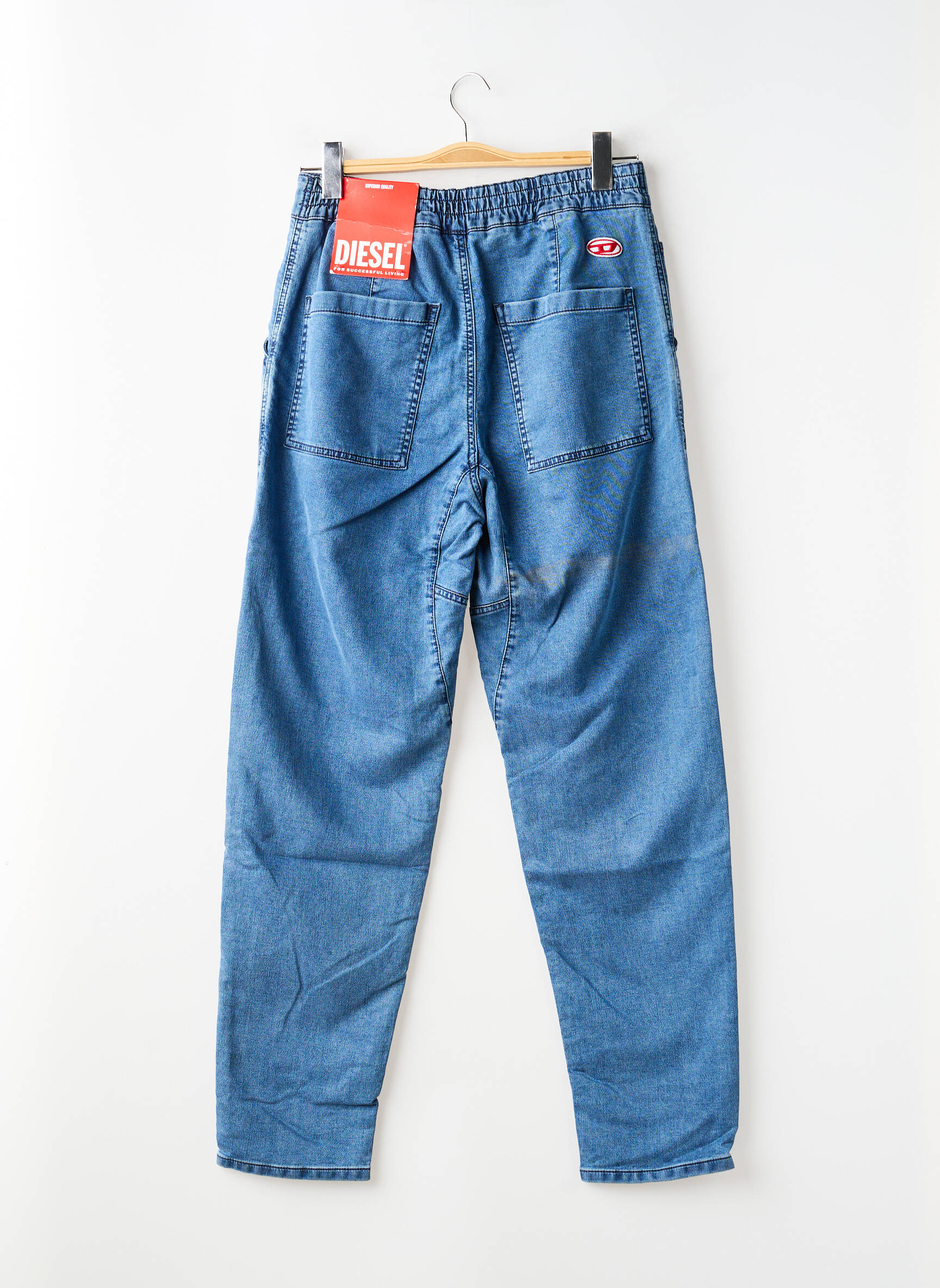 Jeans coupe slim tissage brut taille normale bleu DIESEL homme