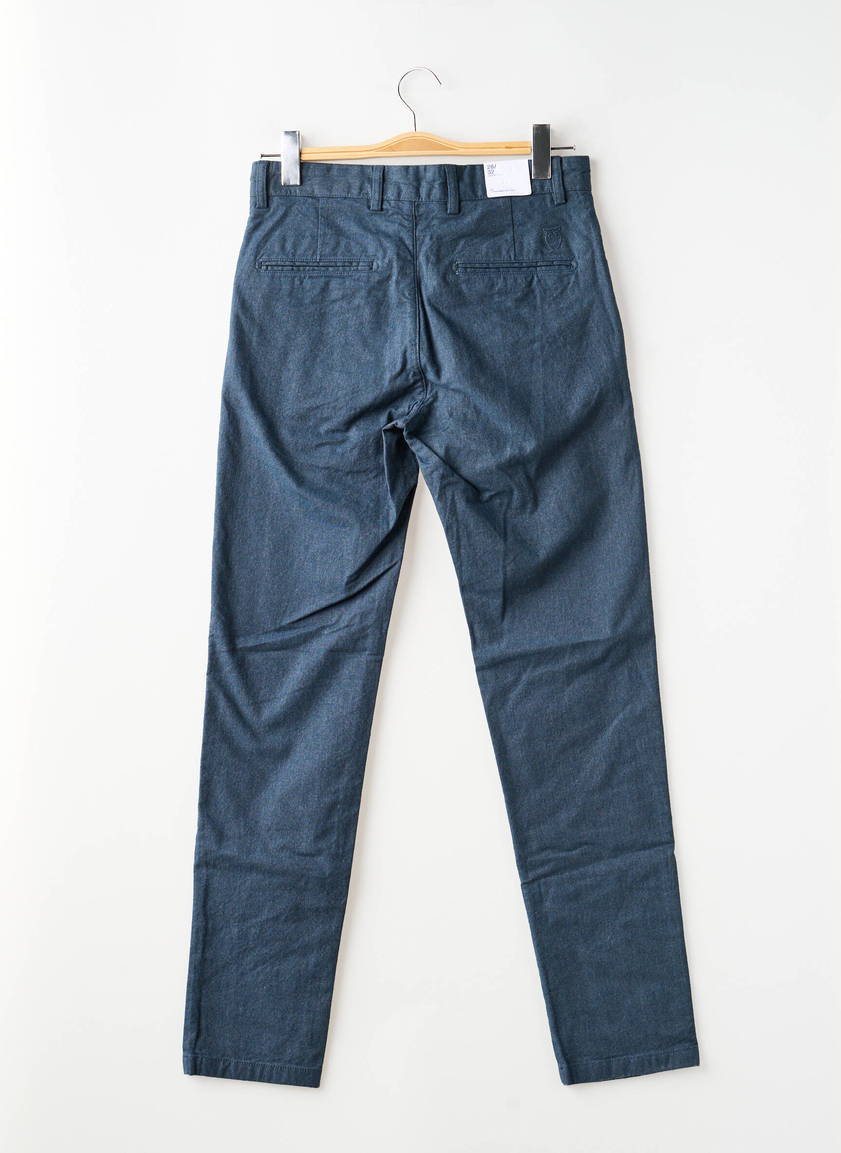 Pantalon chino poches taille normale bleu KNOWLEDGE COTTON APPAREL homme
