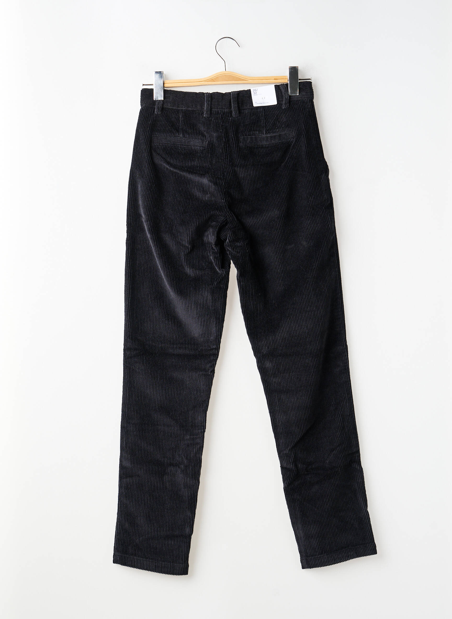 Pantalon chino poches taille normale noir KNOWLEDGE COTTON APPAREL homme