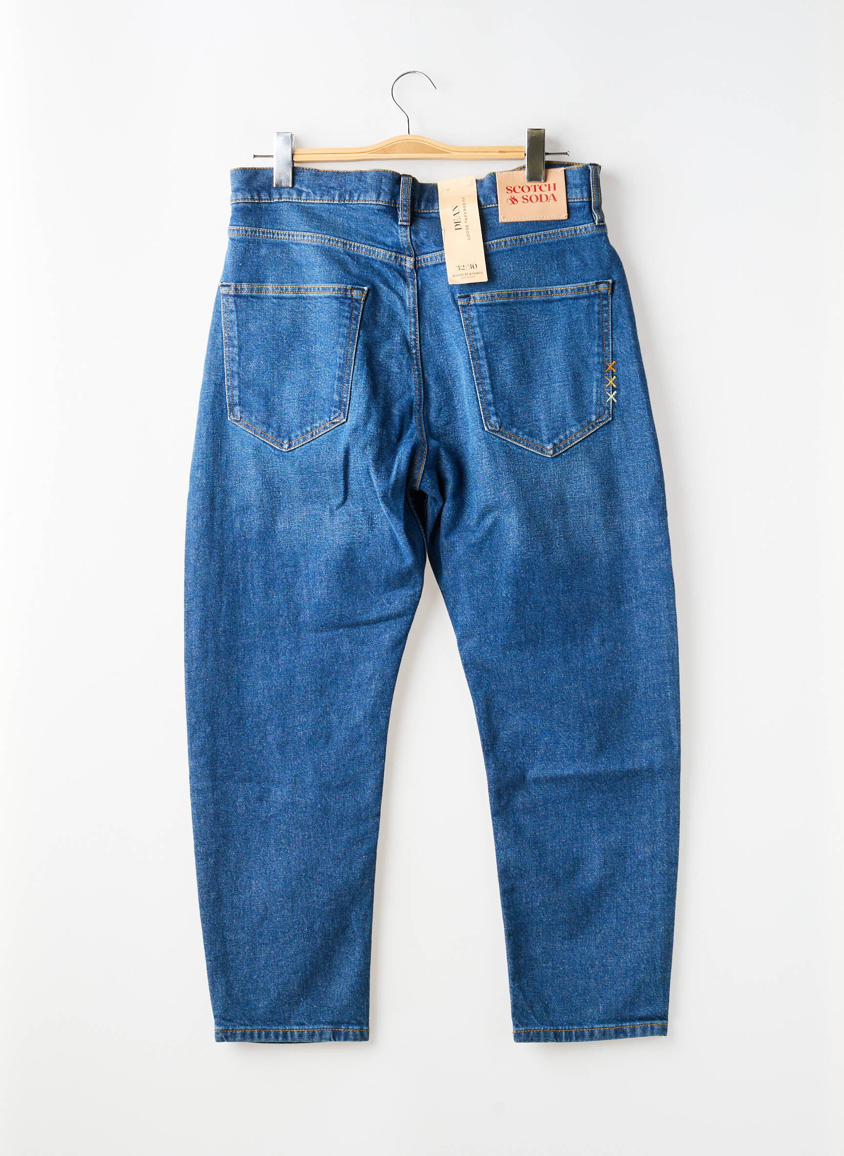 Jeans coupe slim tissage brut taille normale bleu SCOTCH & SODA homme