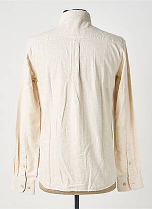 Chemise manches longues poches beige KNOWLEDGE COTTON APPAREL homme