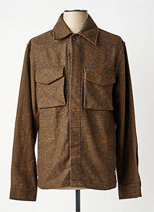 Chemise manches longues poches marron SCOTCH & SODA homme