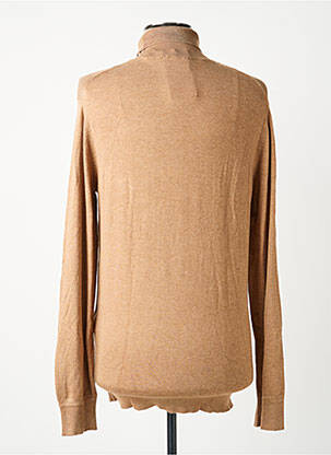 Pull col roulé stretch manches longues marron SCOTCH & SODA homme