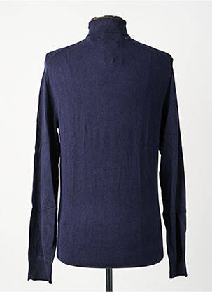 Pull col roulé stretch manches longues bleu SCOTCH & SODA homme