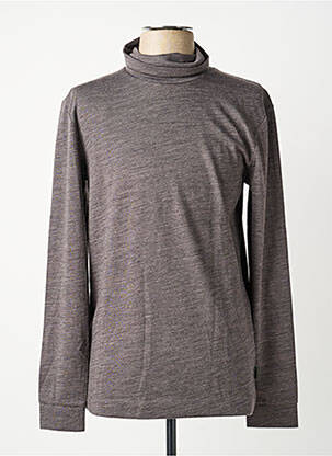 Pull col roulé stretch manches longues gris SCOTCH & SODA homme