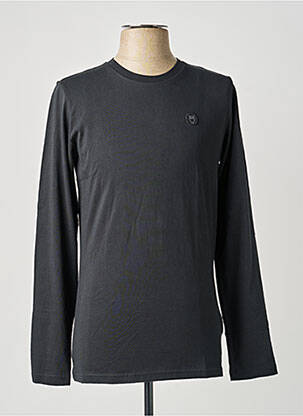 T-shirt bio manches longues noir KNOWLEDGE COTTON APPAREL homme