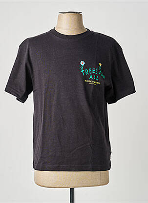 T-shirt stretch manches courtes noir SCOTCH & SODA homme