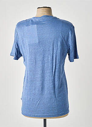 T-shirt bio manches courtes bleu KNOWLEDGE COTTON APPAREL homme