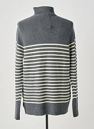 Pull stretch manches longues gris KNOWLEDGE COTTON APPAREL homme