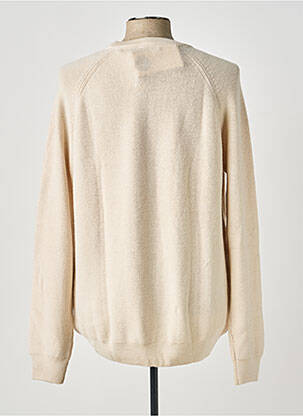 Pull stretch manches longues beige KNOWLEDGE COTTON APPAREL homme