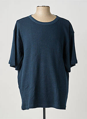 T-shirt bio manches courtes bleu KNOWLEDGE COTTON APPAREL homme