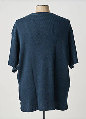 T-shirt bio manches courtes bleu KNOWLEDGE COTTON APPAREL homme