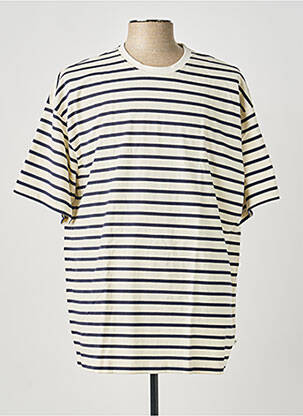 T-shirt bio manches courtes beige KNOWLEDGE COTTON APPAREL homme