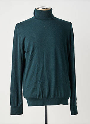 Pull col roulé stretch manches longues vert SCOTCH & SODA homme