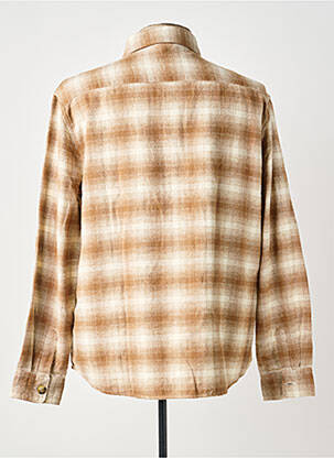 Chemise manches longues poches beige KNOWLEDGE COTTON APPAREL homme