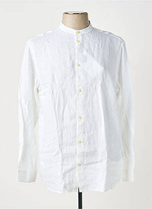 Chemise manches longues coupe droite blanc KNOWLEDGE COTTON APPAREL homme