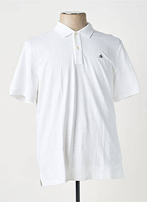 Polo stretch manches courtes blanc SCOTCH & SODA homme
