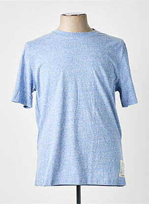 T-shirt coupe cintrée manches courtes bleu SCOTCH & SODA homme