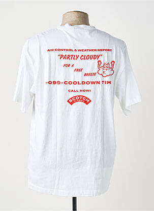 T-shirt coupe droite manches courtes blanc SCOTCH & SODA homme