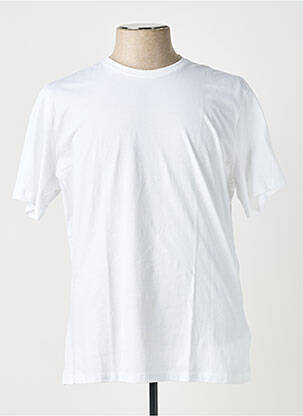 T-shirt bio manches courtes blanc KNOWLEDGE COTTON APPAREL homme