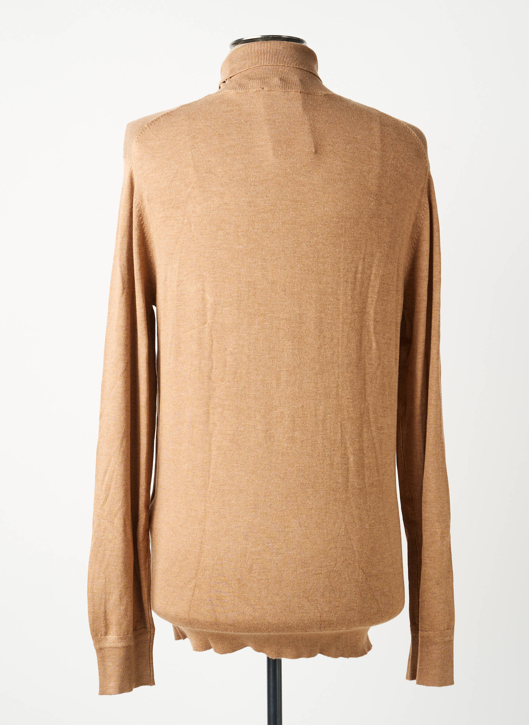 Pull col roulé stretch manches longues marron SCOTCH & SODA homme