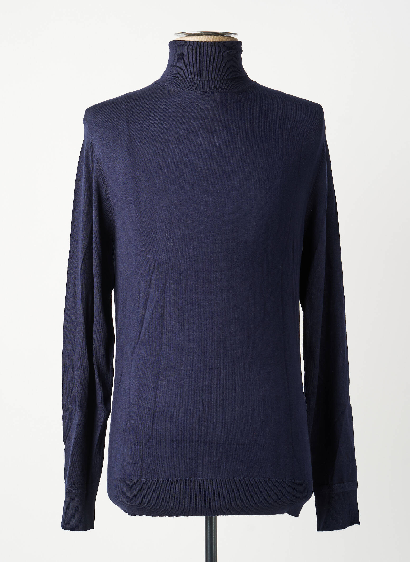 Pull col roulé stretch manches longues bleu SCOTCH & SODA homme
