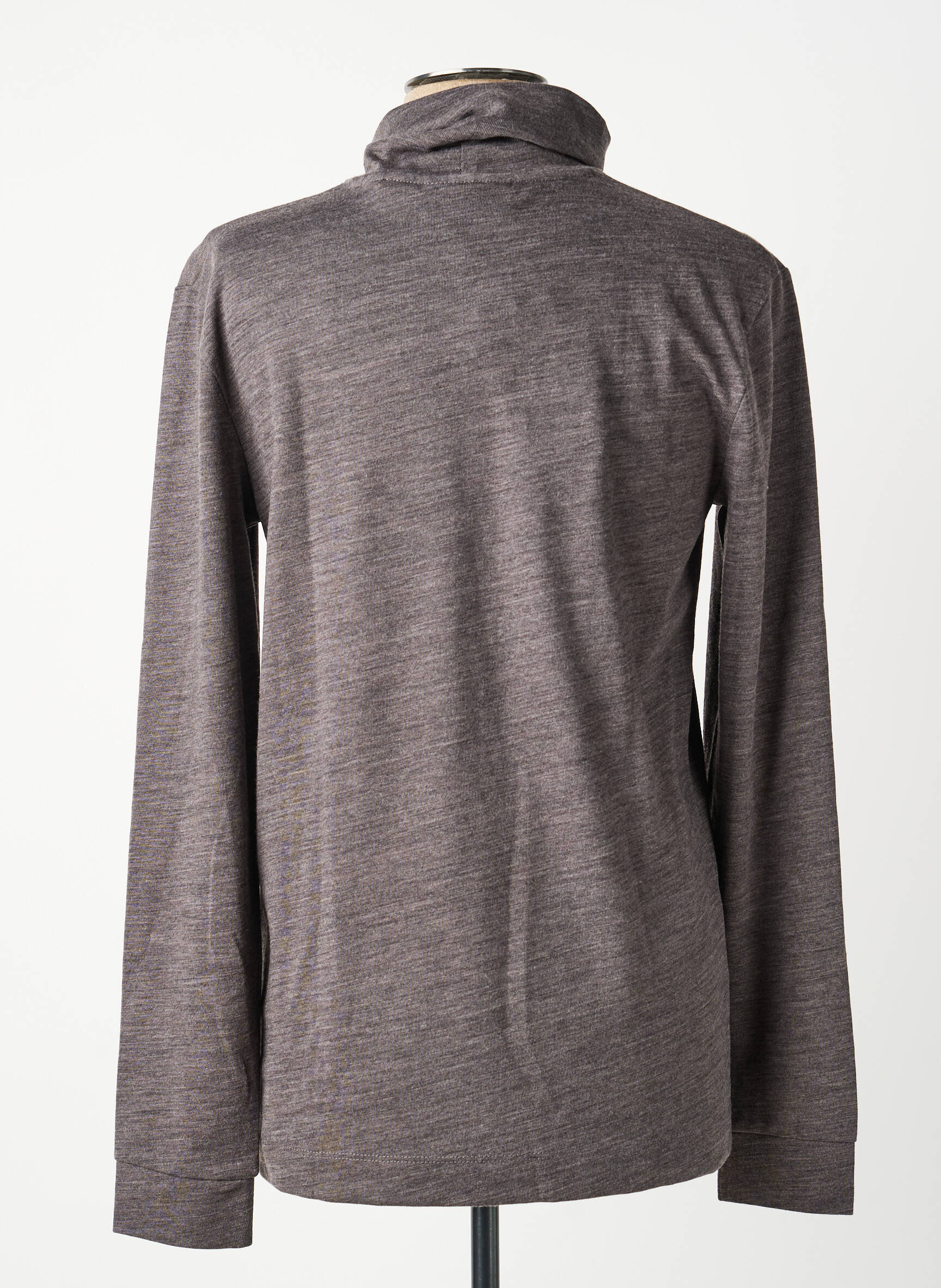 Pull col roulé stretch manches longues gris SCOTCH & SODA homme