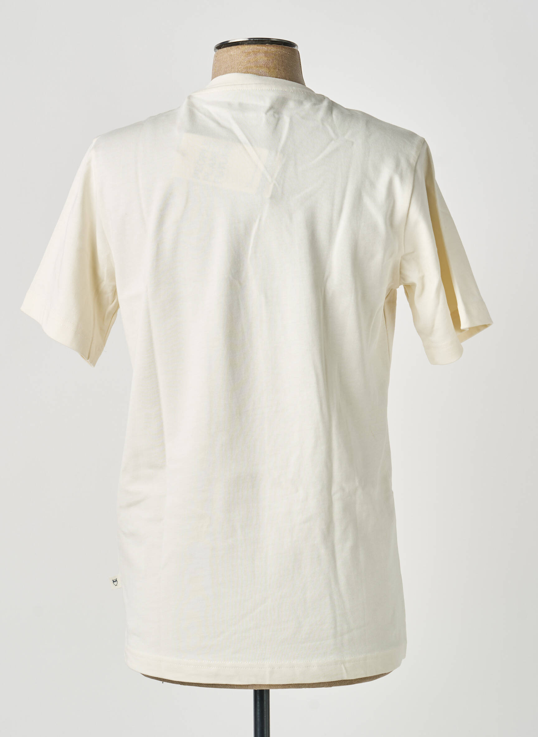 T-shirt bio manches courtes beige KNOWLEDGE COTTON APPAREL homme