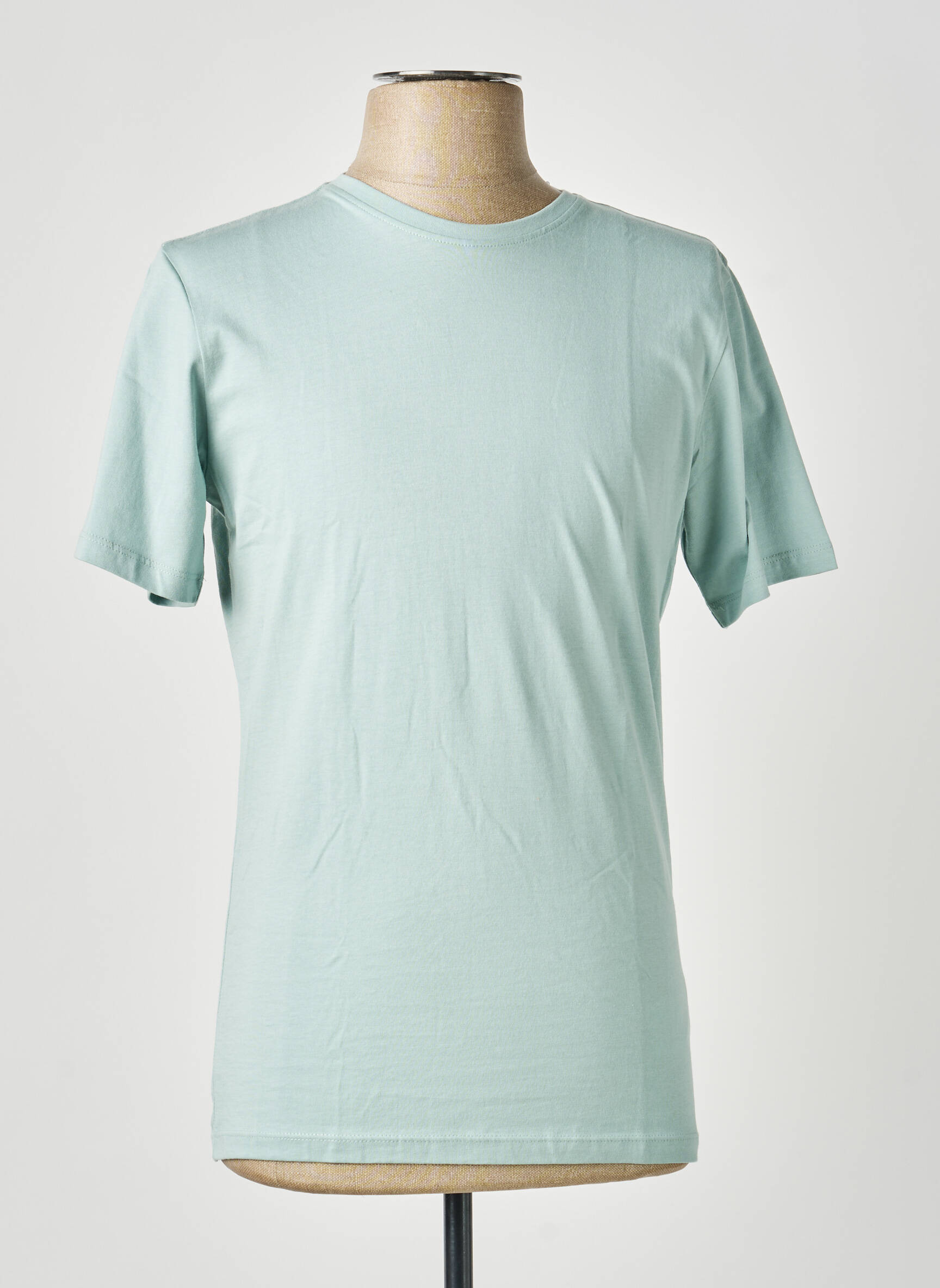 T-shirt bio manches courtes vert KNOWLEDGE COTTON APPAREL homme