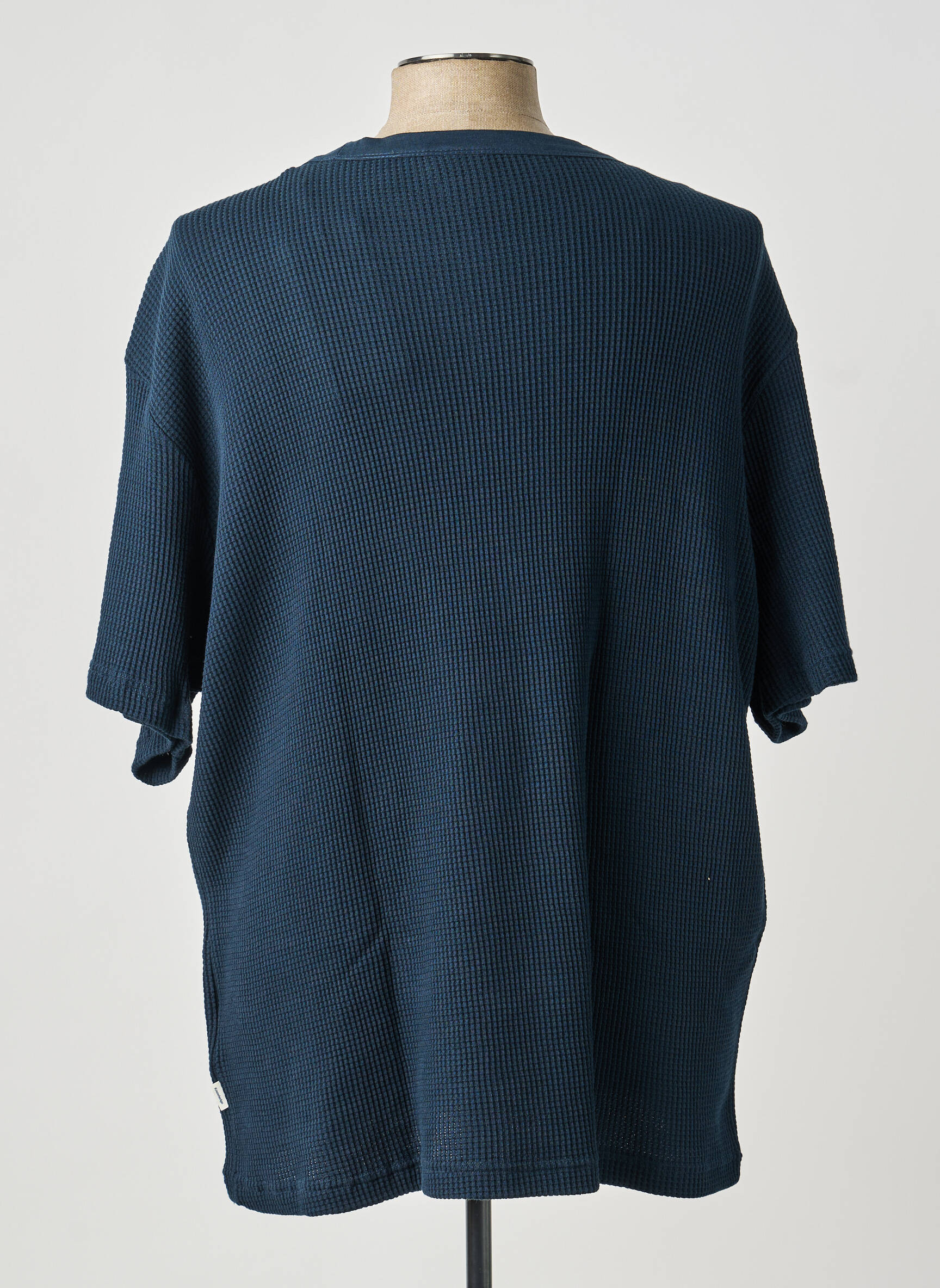 T-shirt bio manches courtes bleu KNOWLEDGE COTTON APPAREL homme