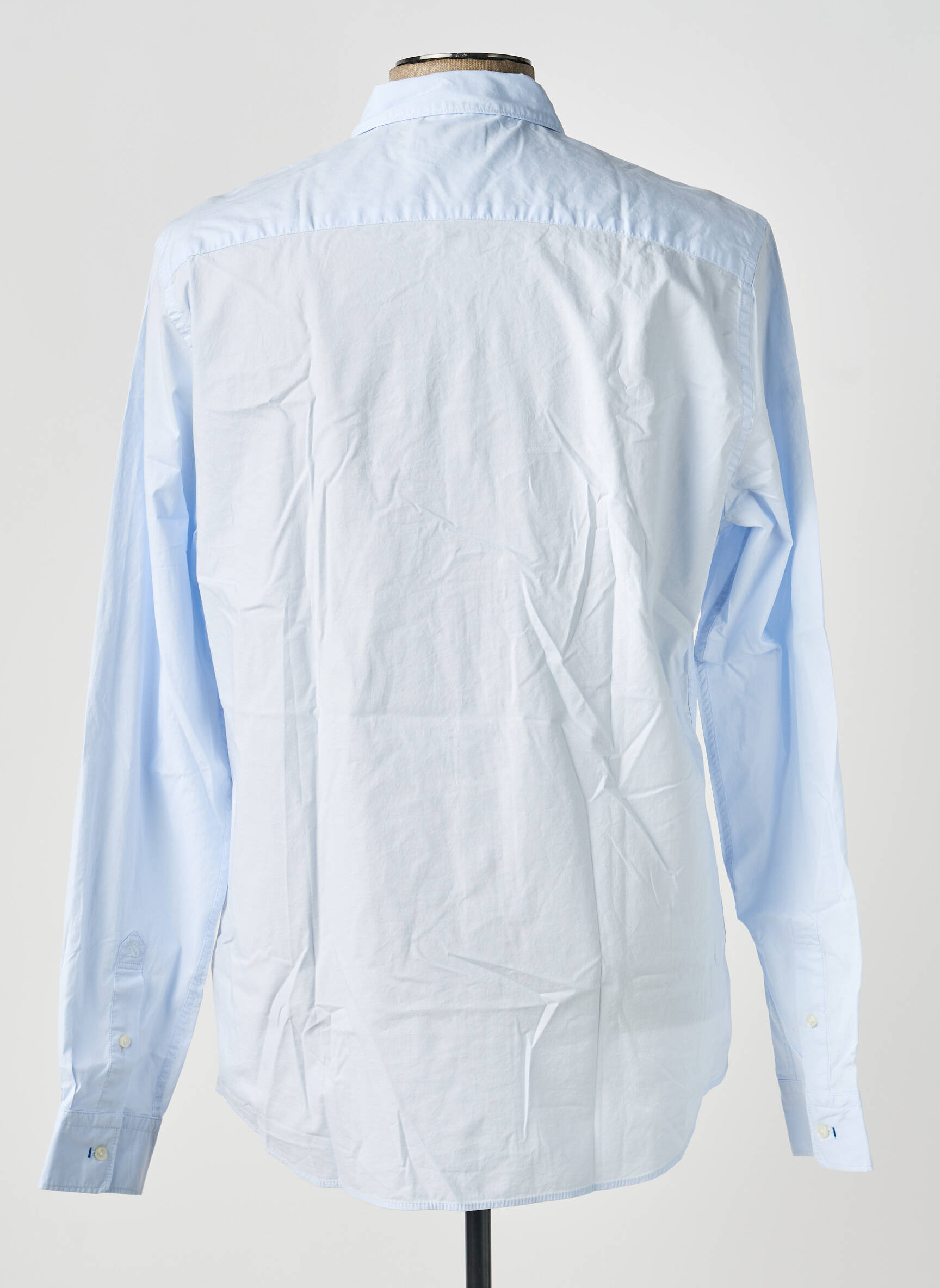 Chemise manches longues coupe cintrée bleu SCOTCH & SODA homme