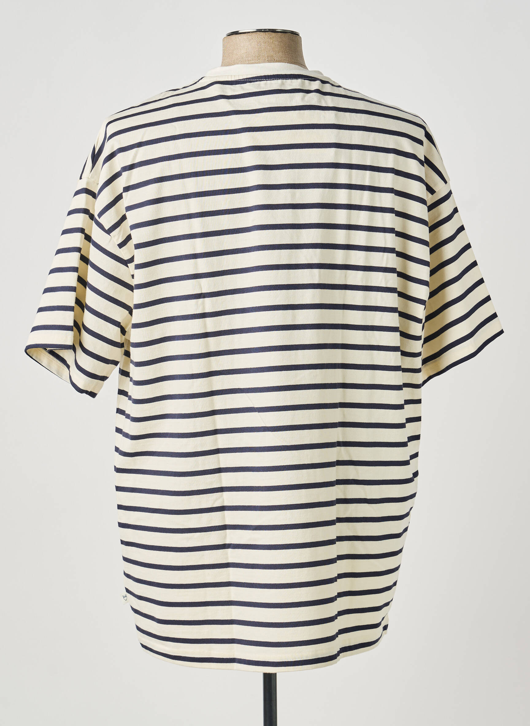 T-shirt bio manches courtes beige KNOWLEDGE COTTON APPAREL homme