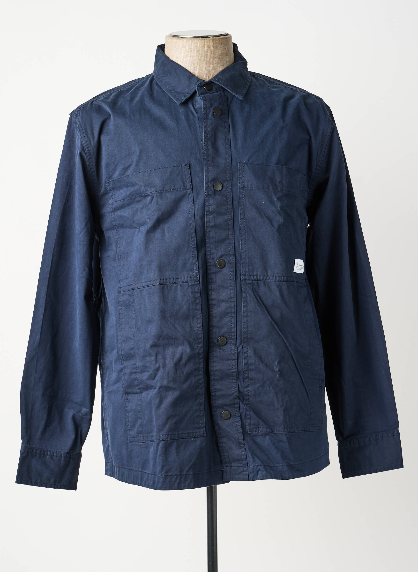 Veste casual coupe droite bleu KNOWLEDGE COTTON APPAREL homme