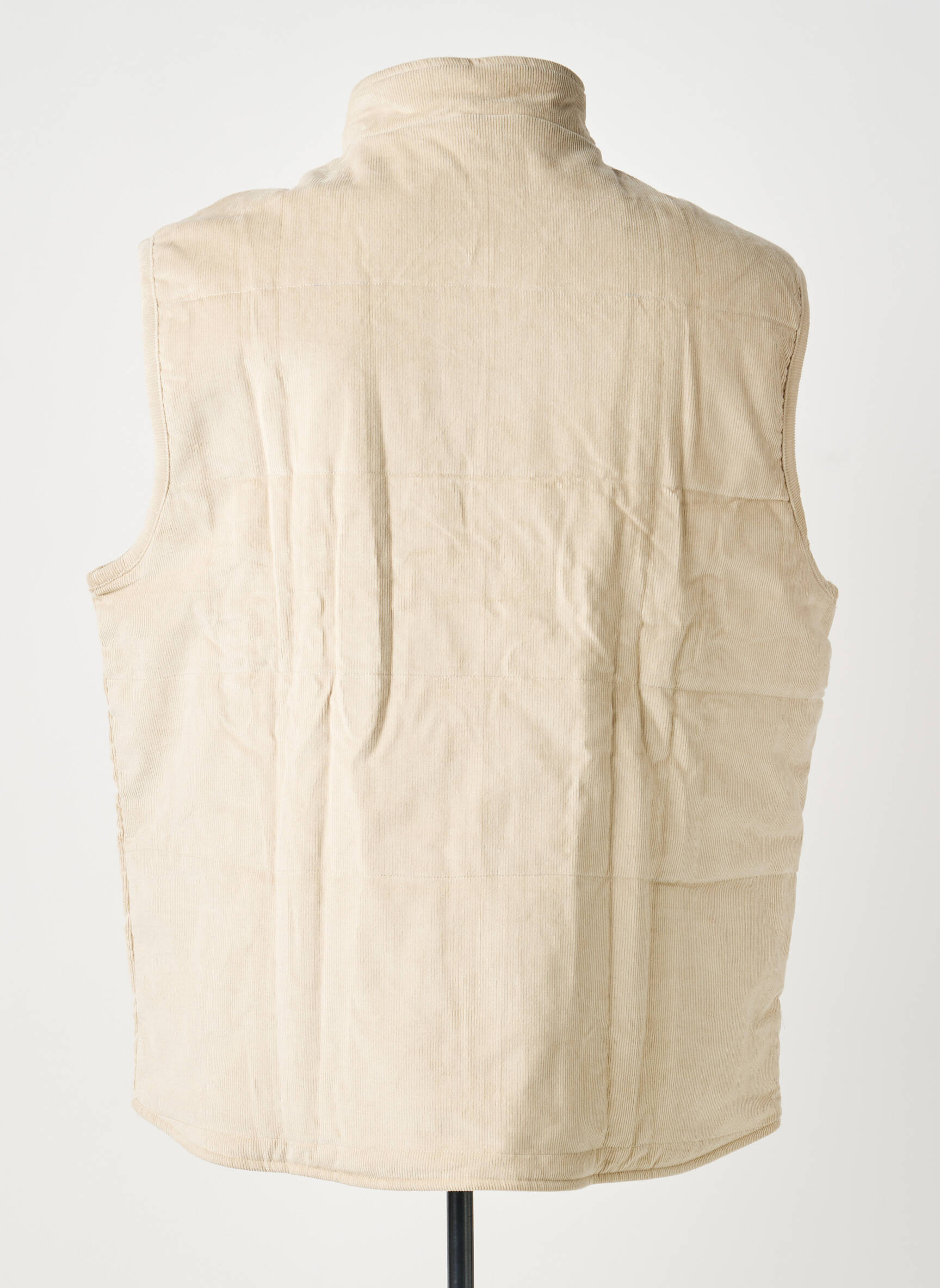 Gilet sans manche poches beige KNOWLEDGE COTTON APPAREL homme