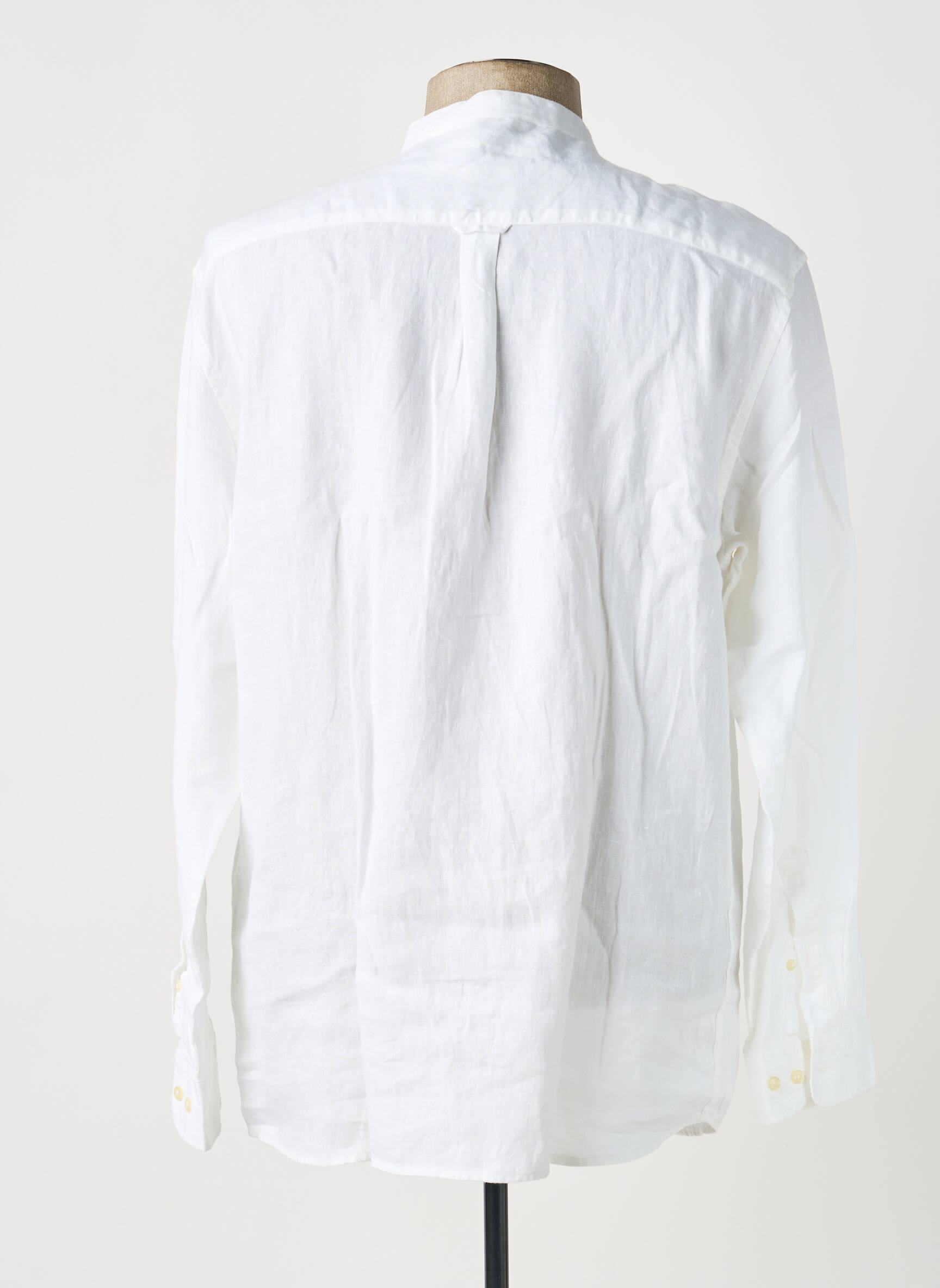 Chemise manches longues coupe droite blanc KNOWLEDGE COTTON APPAREL homme