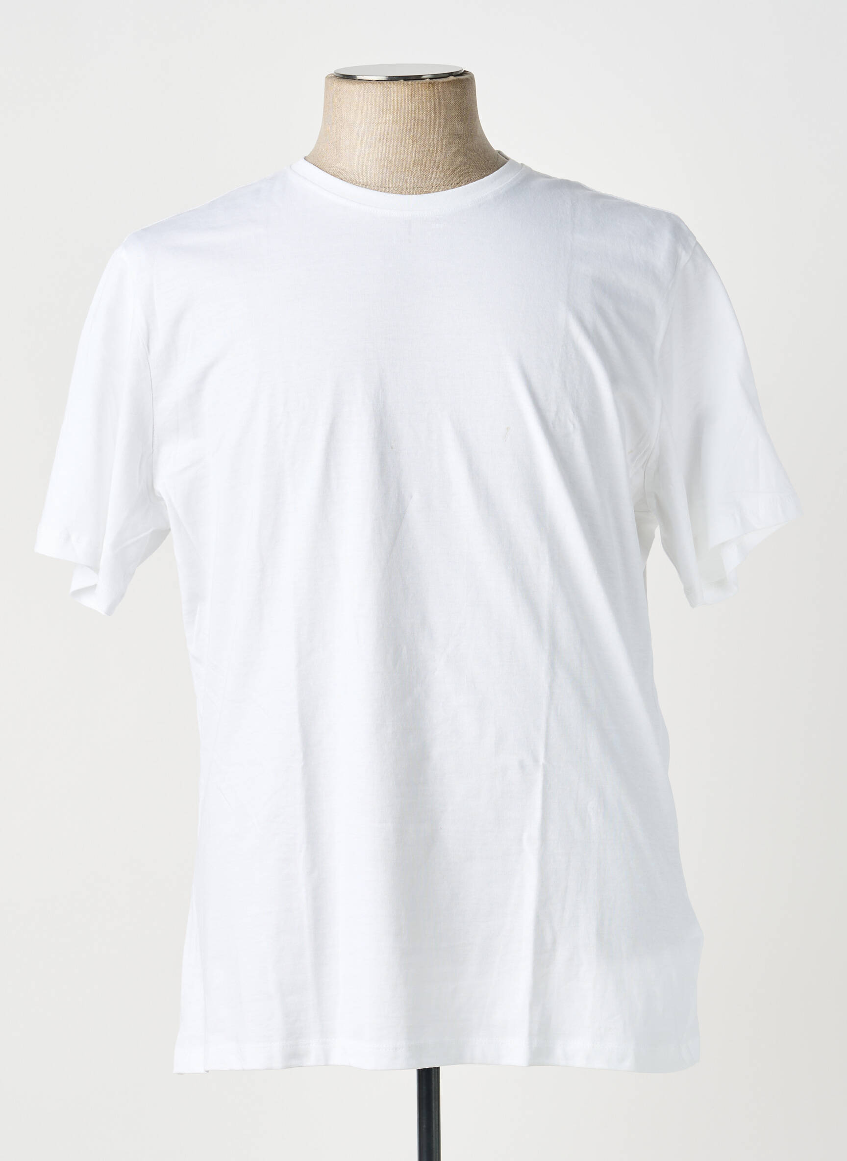 T-shirt bio manches courtes blanc KNOWLEDGE COTTON APPAREL homme