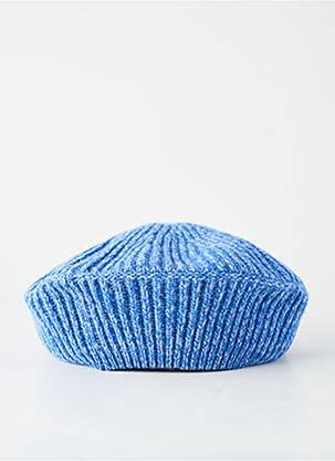 Chapeau forme béret bleu GANNI femme