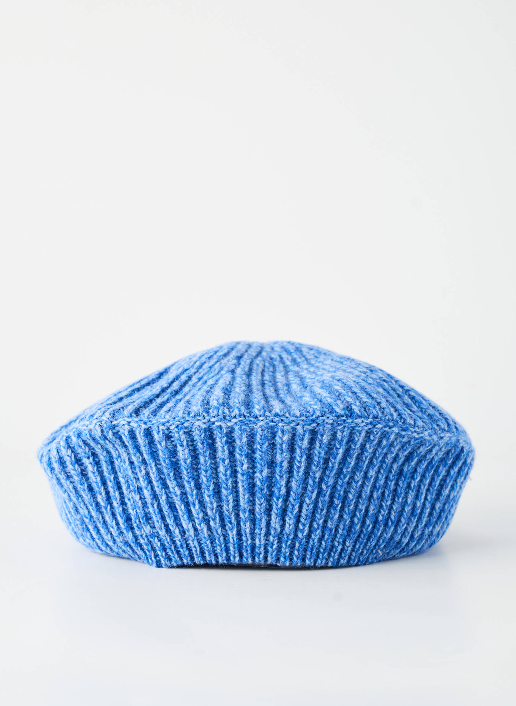 Chapeau forme béret bleu GANNI femme
