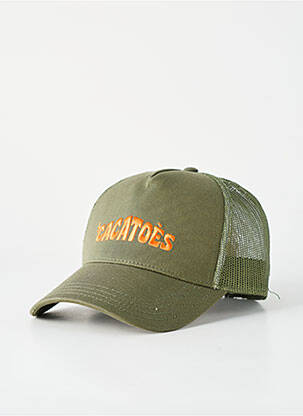 Casquette broderie vert CACATOÈS homme