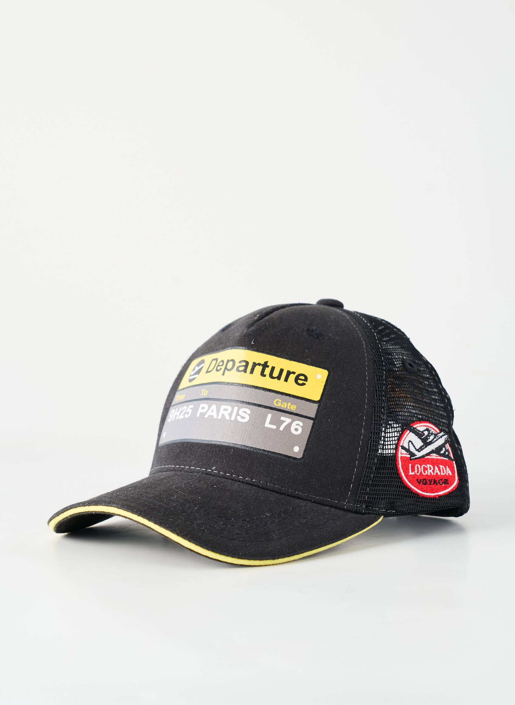 Casquette broderie noir LOGRADA homme
