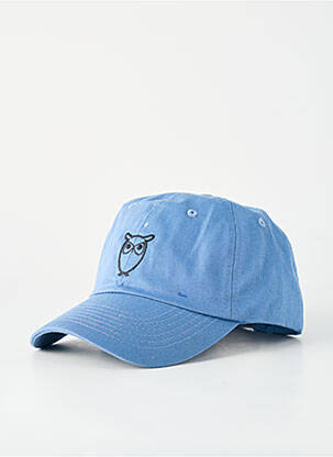 Casquette broderie bleu KNOWLEDGE COTTON APPAREL homme
