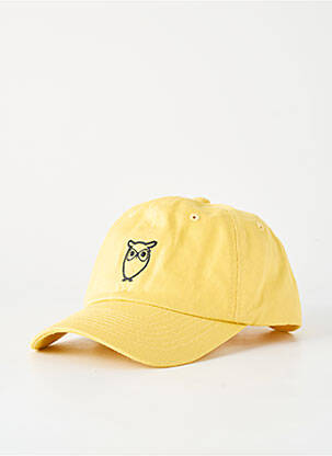 Casquette broderie jaune KNOWLEDGE COTTON APPAREL homme