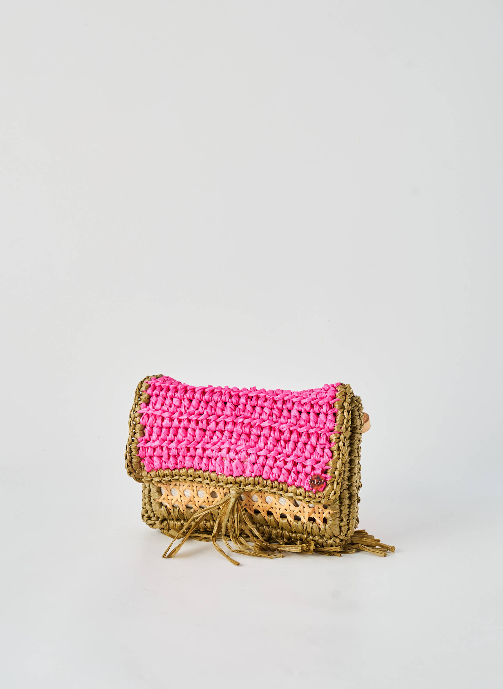 Sac fermeture fermeture aimantée forme rectangulaire rose OTTOD'AME femme