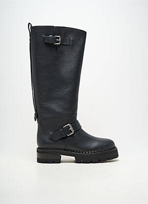 Bottes matière lisse talon de 4 à 6cm noir FREE LANCE femme