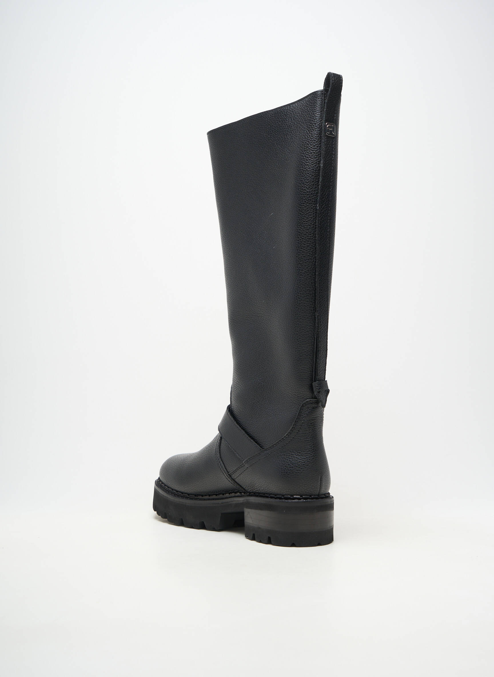 Bottes matière lisse talon de 4 à 6cm noir FREE LANCE femme
