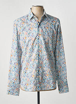 Chemise manches longues coupe droite bleu DARIO BELTRAN homme