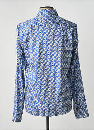 Chemise manches longues imprimé fantaisie bleu DARIO BELTRAN homme